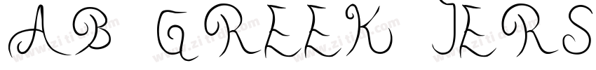 AB GREEK JERSEY字体转换